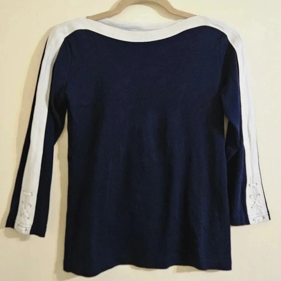 Chaps Boat Neck Tee Shirt - Picture 1 of 6
